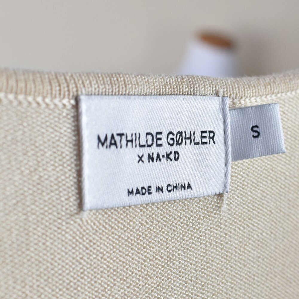 Mathilde Gohler X NA-KD Button Detail Mini Dress S - Picture 8 of 8